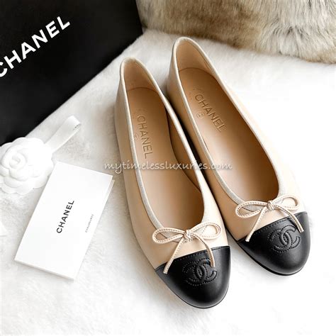 chanel colour block flats|chanel ballet flats.